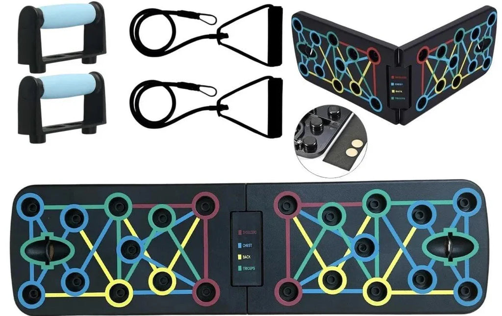 Tabla Push Up + 2 Bandas