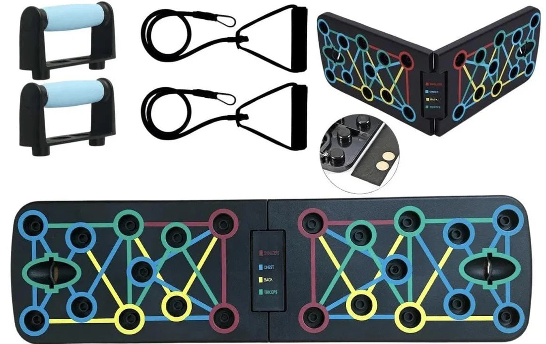 Tabla Push Up + 2 Bandas